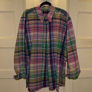 Polo by Ralph Lauren Men's Vibrant Plaid Shirt - Like New - FLASH SALE!